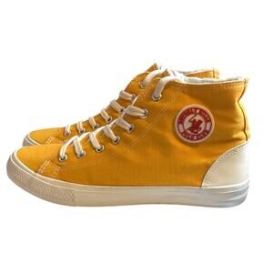Beverly Hills Polo Club High Top Sneakers Men 8/Women 9.5 Yellow Canvas Unisex